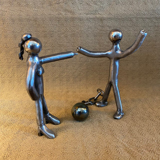 Handcrafted Ball & Chain Couple