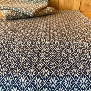 Cherry Blossom Navy & Linen Table Runner – 32", 56", 72"