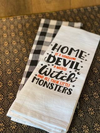 Devil & Witch Kitchen Towel Set