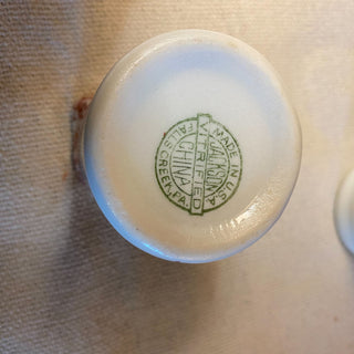 Vintage Red Floral Individual Creamer