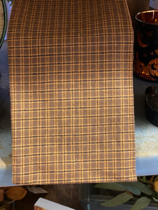 Kitchen Towel - Choc/Mustard/Black
