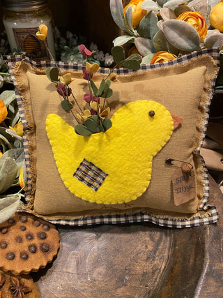 Chick Pillow/Black Check