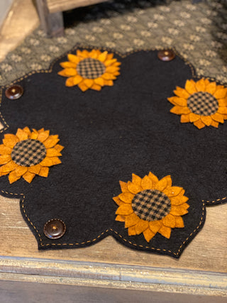 Burnt Orange Sunflower Table Mat