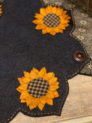 Burnt Orange Sunflower Table Mat