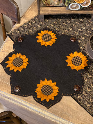 Burnt Orange Sunflower Table Mat