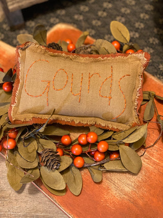 Gourds Pillow Tuck Bright Orange
