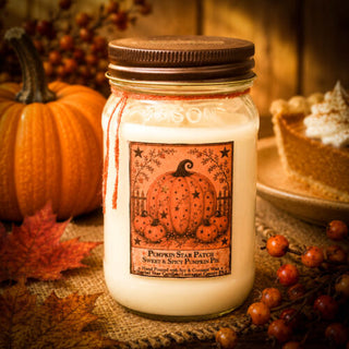 Pumpkin Star Patch Candle 16oz