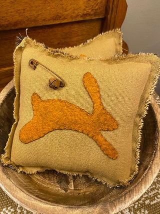 Jumping  Bunny Pillow-Orange