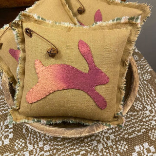 Jumping Bunny Pillow-Pink